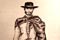 <b>Clint Eastwood</b><br>Fine-point ink illustration.